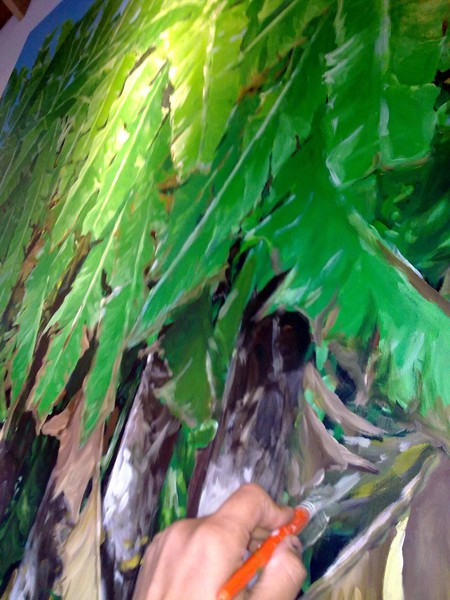 Commision of "Platanar" Impressionist painting 