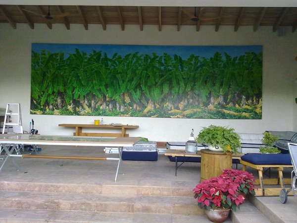 Commision of "Platanar" Impressionist painting 