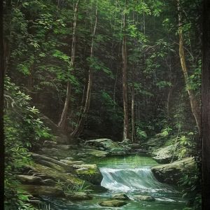 RIO EN EL BOSQUE